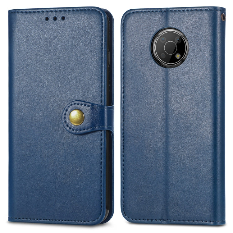 For Nokia G300 Solid Color Leather Buckle Phone Case