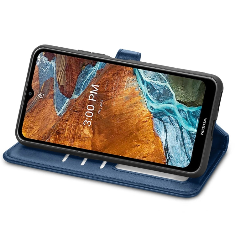 For Nokia G300 Solid Color Leather Buckle Phone Case