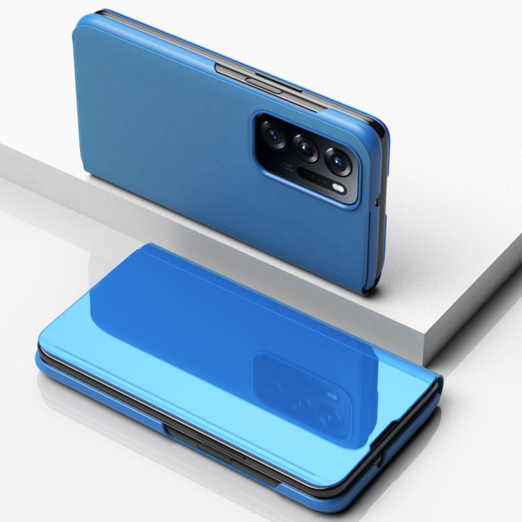 For OPPO Find N Plated Mirror Folding Flip Leather Phone Case with Holder