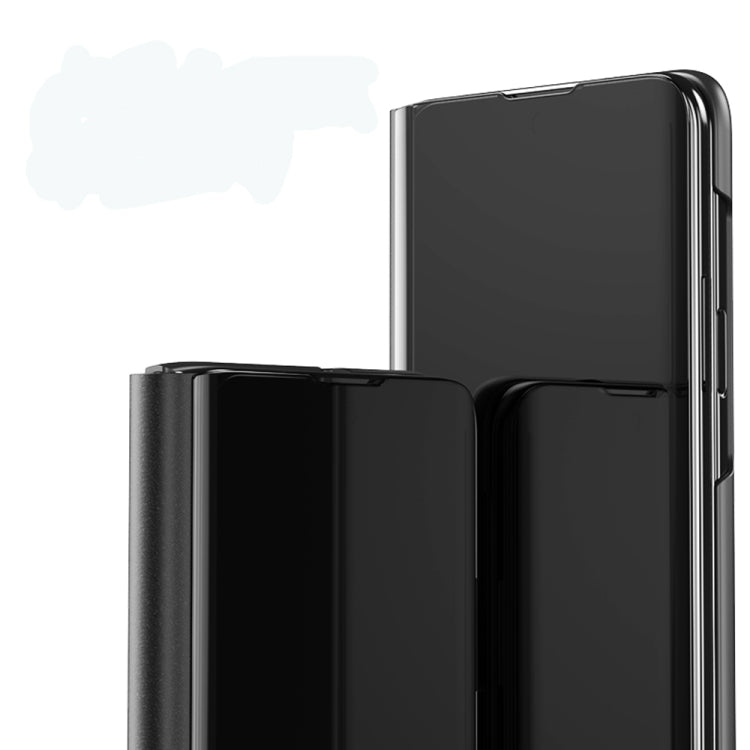 For OPPO Find N Plated Mirror Folding Flip Leather Phone Case with Holder