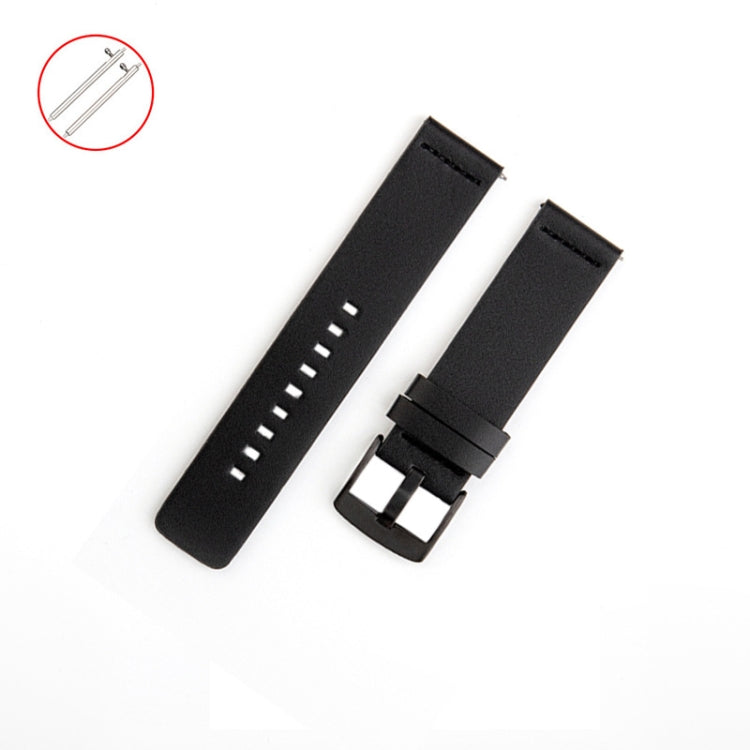 For Samsung Galaxy Watch 4 44mm Leather Watch Band