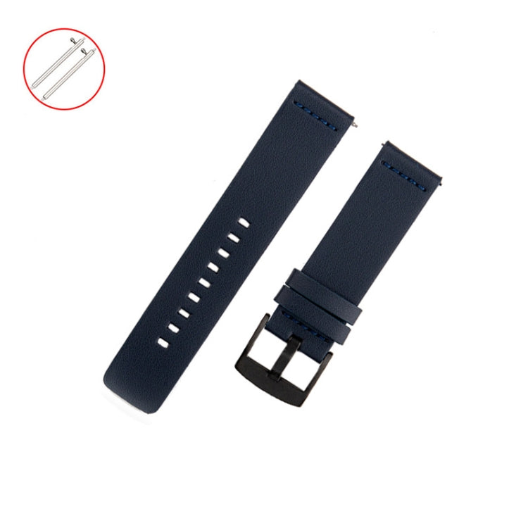 For Samsung Galaxy Watch 4 44mm Leather Watch Band
