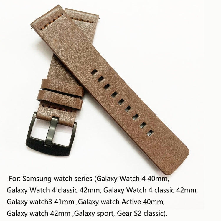 For Samsung Galaxy Watch 42mm Leather Watch Band