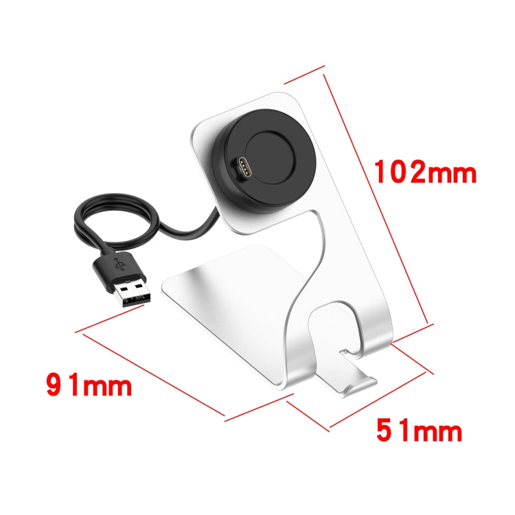 For Garmin Forerunner 745 Rotatable Magnetic Metal Charging Base