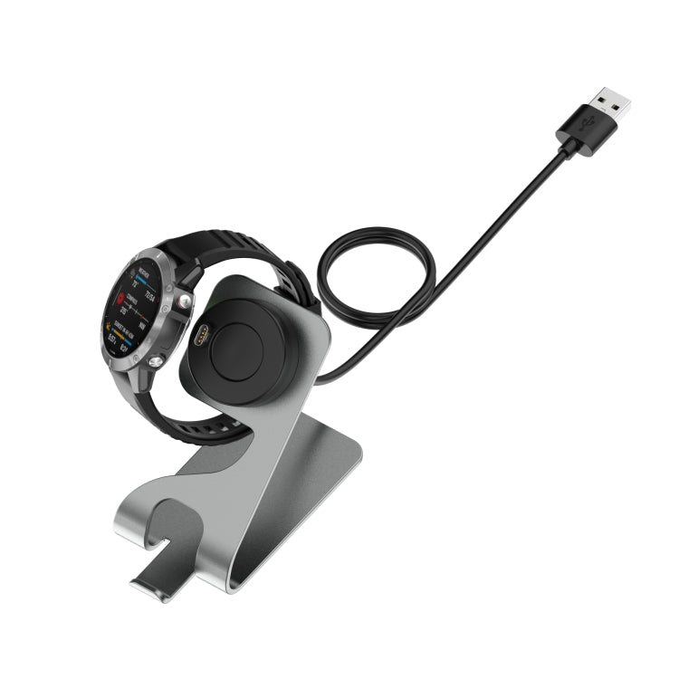 For Garmin Swim 2 Rotatable Magnetic Metal Charging Base