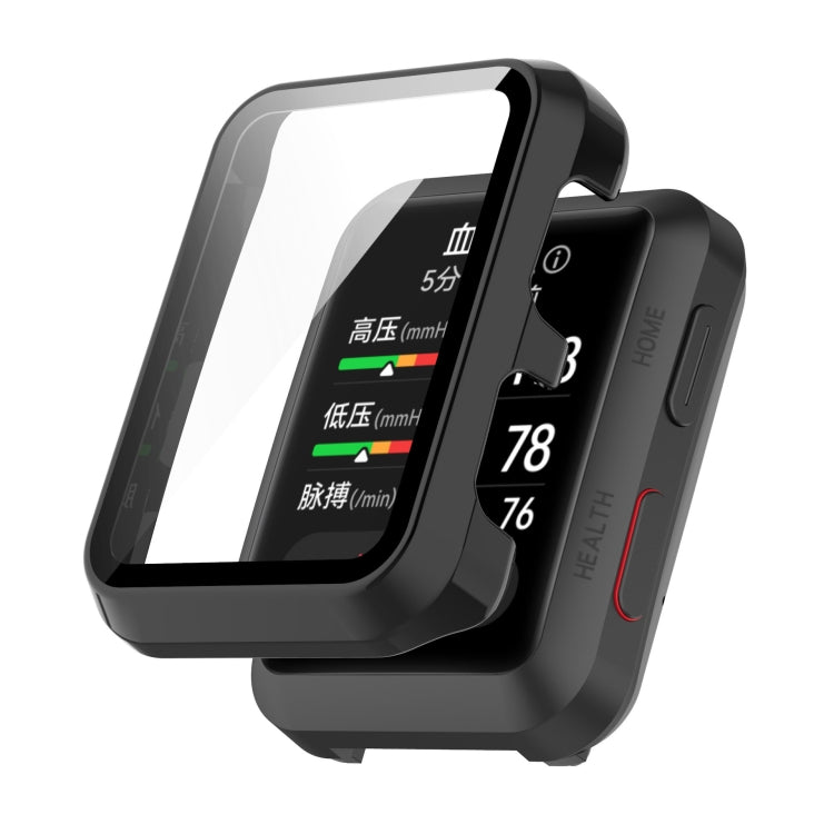 For Huawei Watch D Shockproof PC Protective Case With Tempered Glass Film