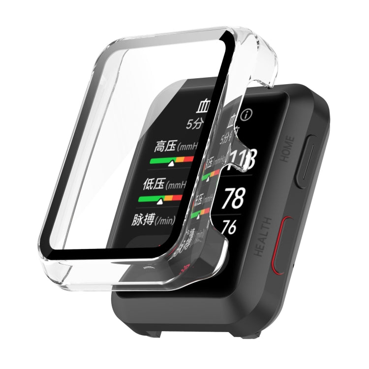 For Huawei Watch D Shockproof PC Protective Case With Tempered Glass Film