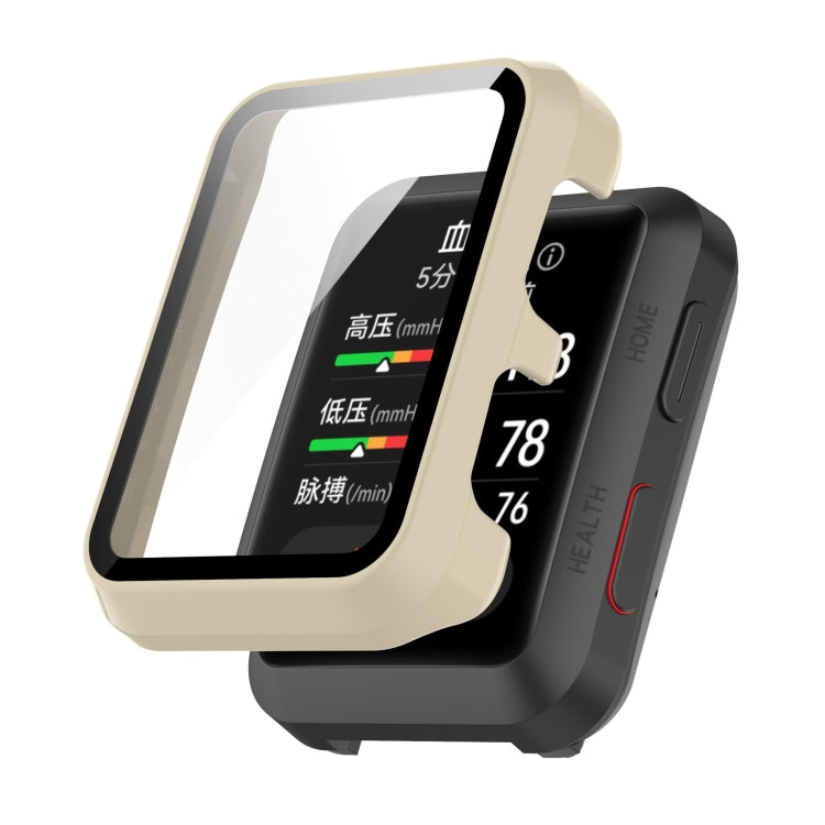 For Huawei Watch D Shockproof PC Protective Case With Tempered Glass Film