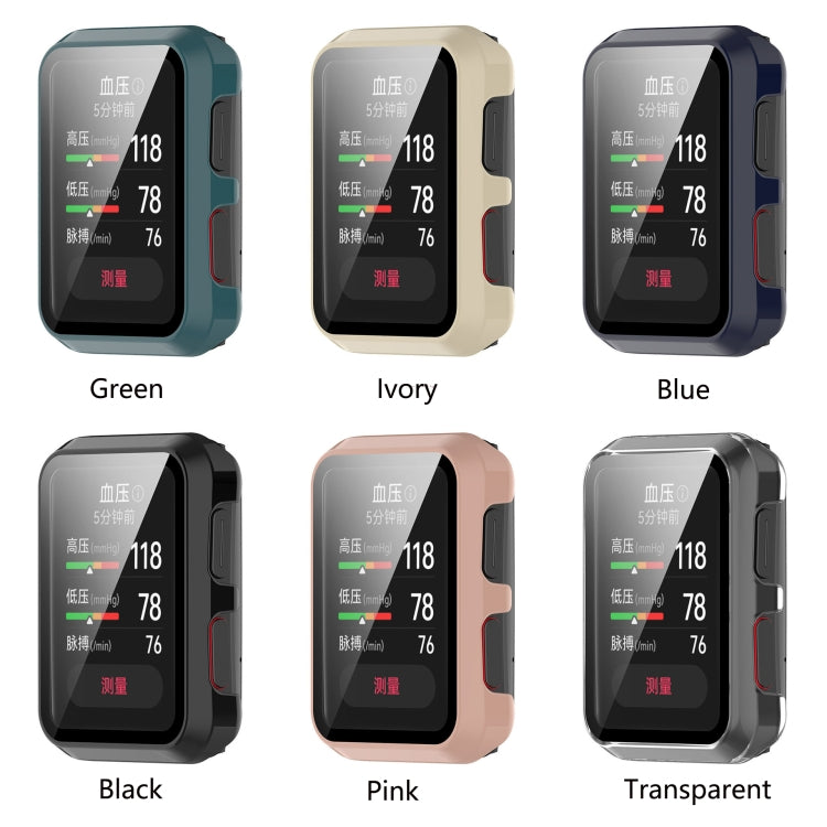 For Huawei Watch D Shockproof PC Protective Case With Tempered Glass Film