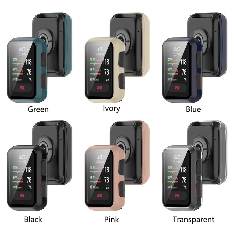 For Huawei Watch D Shockproof PC Protective Case With Tempered Glass Film
