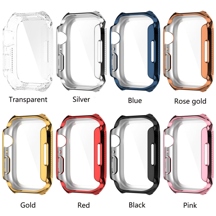 For Apple Watch Series 8 / 7 41mm Armor Diamond PC Toughened Film Integrated Protective Case