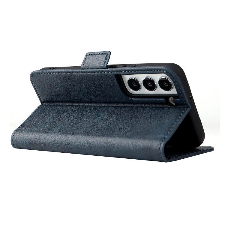 For Samsung Galaxy S21 5G Dual Buckle Card Wallet Calf Leather Phone Case