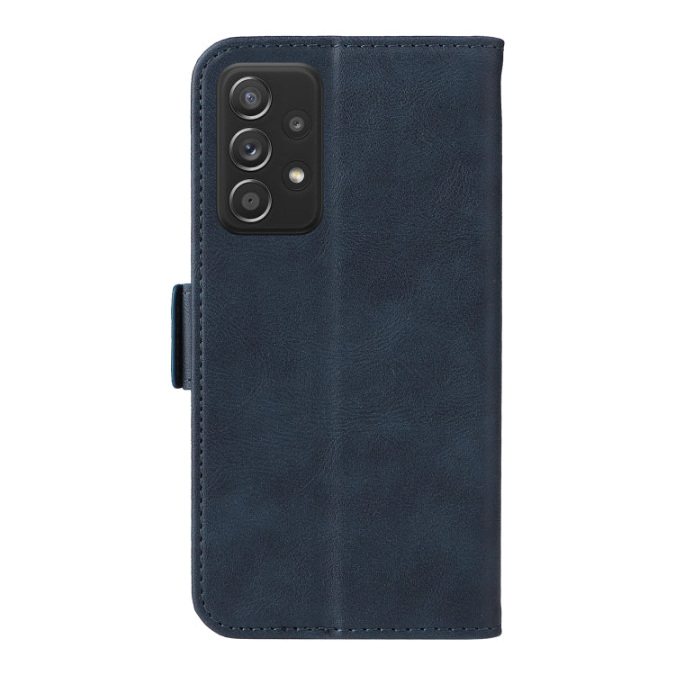 For Samsung Galaxy S20 FE Dual Buckle Card Wallet Calf Leather Phone Case
