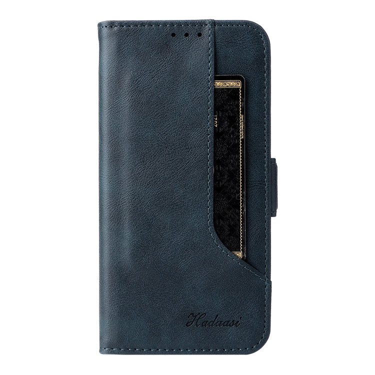 For Samsung Galaxy A70 Dual Buckle Card Wallet Calf Leather Phone Case