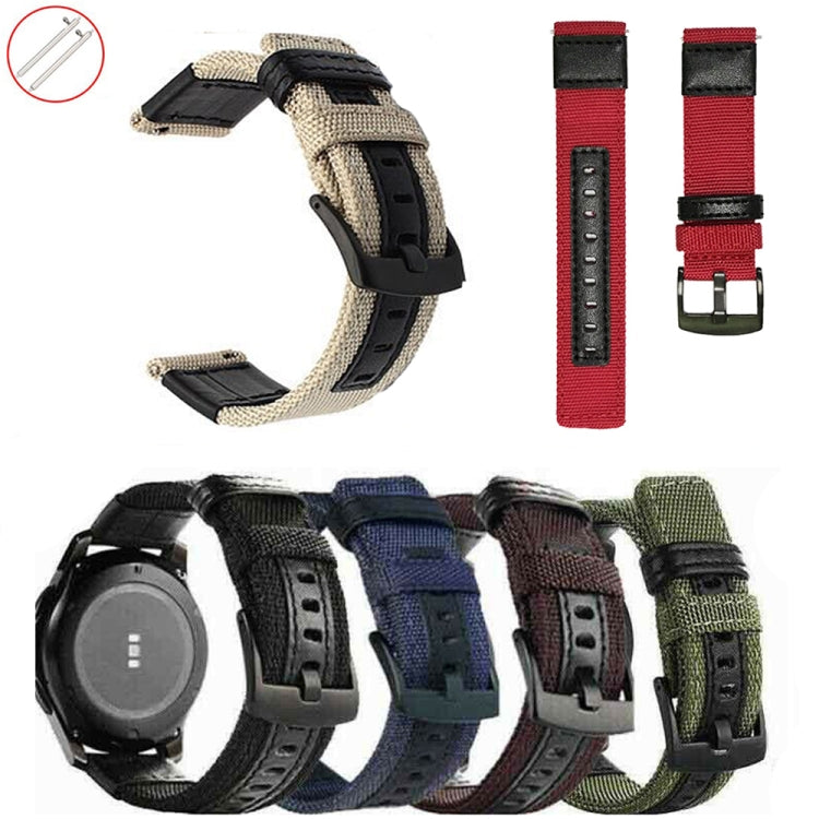 For Garmin Move Luxe 20mm Canvas Wear-resistant Watch Band
