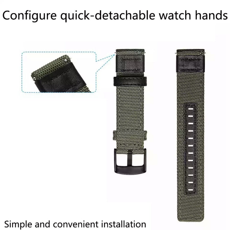 For Garmin Move Style 20mm Canvas Wear-resistant Watch Band