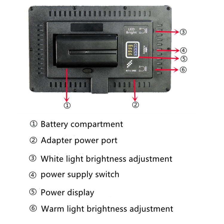 520 LEDs Handheld Photography Outdoor Fill Light without Battery