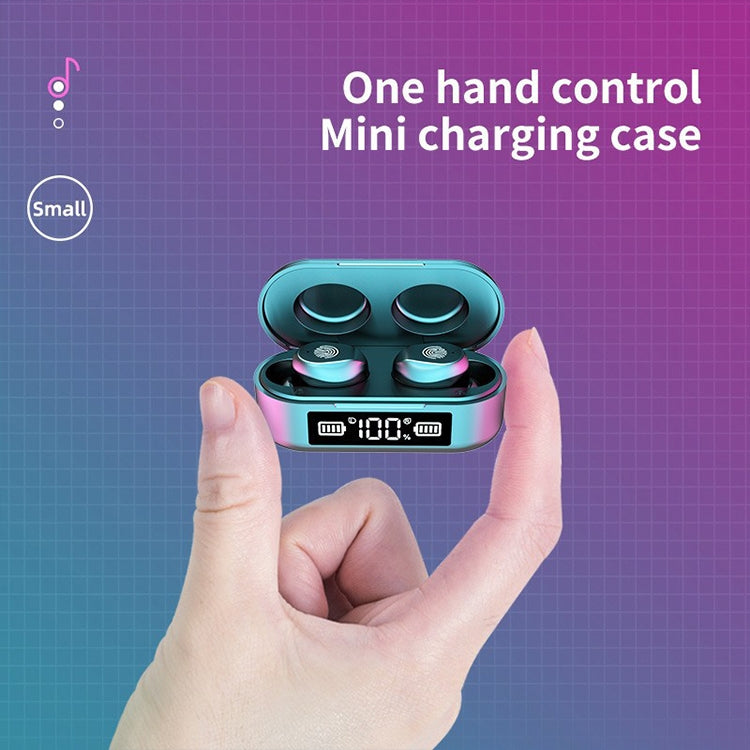 TWS-F96 Bluetooth 5.0 Wireless Earphone with LED Display Charging Box