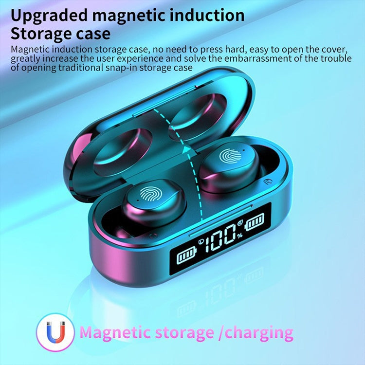 TWS-F96 Bluetooth 5.0 Wireless Earphone with LED Display Charging Box