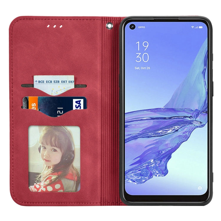 For OPPO A53 5G Retro Skin Feel Magnetic Horizontal Flip Leather Phone Case