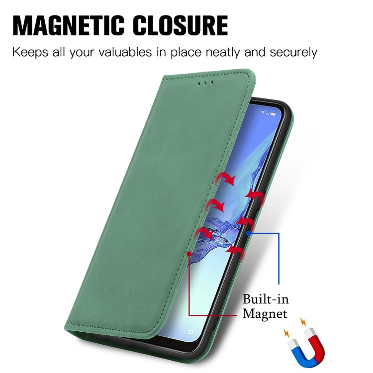 For OPPO A53 5G Retro Skin Feel Magnetic Horizontal Flip Leather Phone Case