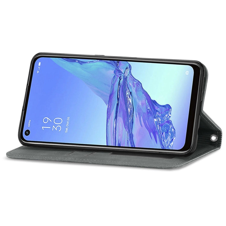 For OPPO A53 5G Retro Skin Feel Magnetic Horizontal Flip Leather Phone Case