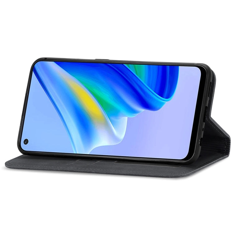 For OPPO A95 4G Retro Skin Feel Magnetic Horizontal Flip Leather Phone Case
