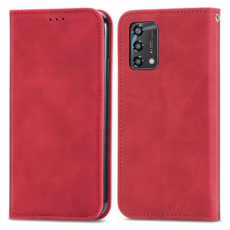 For OPPO A95 4G Retro Skin Feel Magnetic Horizontal Flip Leather Phone Case