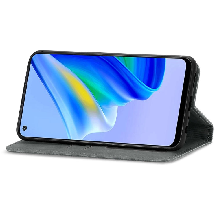 For OPPO A95 4G Retro Skin Feel Magnetic Horizontal Flip Leather Phone Case