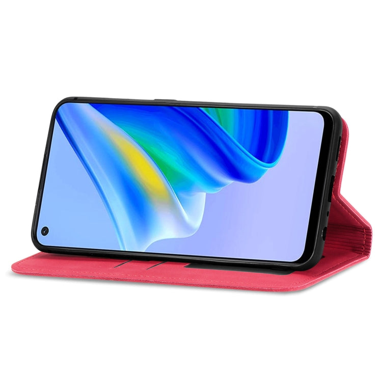 For OPPO A95 5G Retro Skin Feel Magnetic Horizontal Flip Leather Phone Case