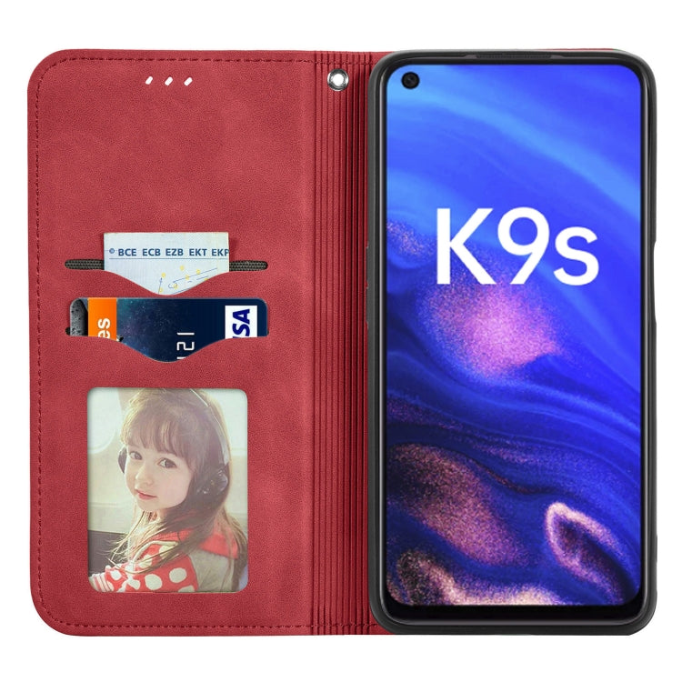 For OPPO K9s Retro Skin Feel Magnetic Horizontal Flip Leather Phone Case