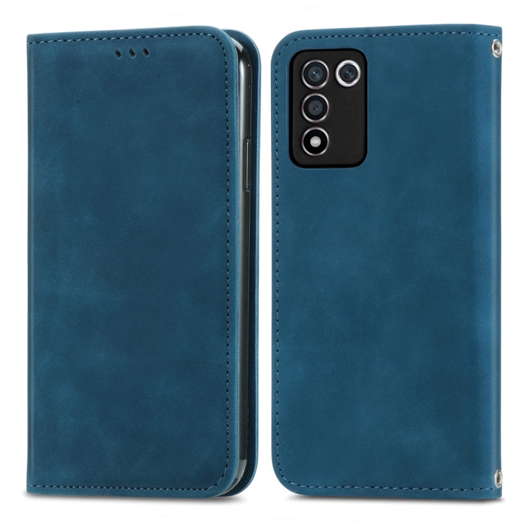 For OPPO K9s Retro Skin Feel Magnetic Horizontal Flip Leather Phone Case