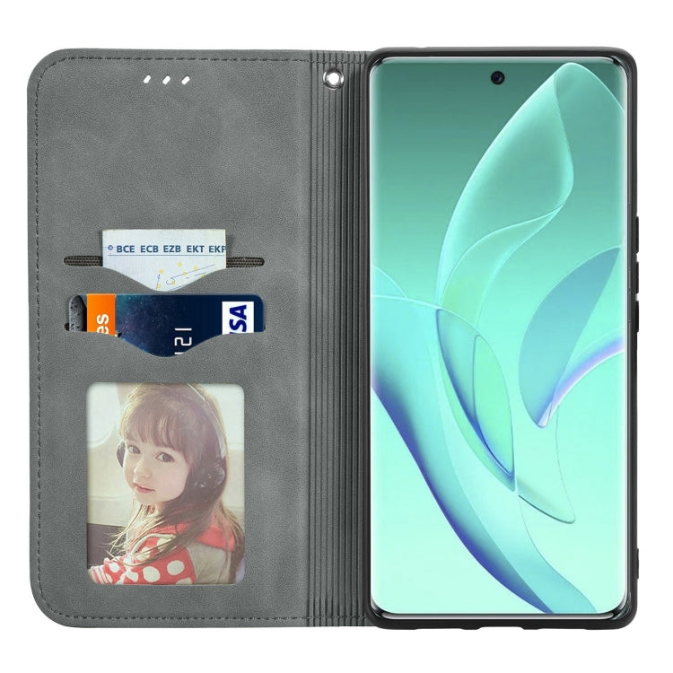 For Honor 60 Pro Retro Skin Feel Magnetic Horizontal Flip Leather Phone Case