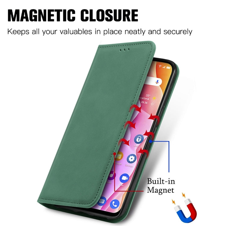 For TCL 10L Retro Skin Feel Magnetic Horizontal Flip Leather Phone Case