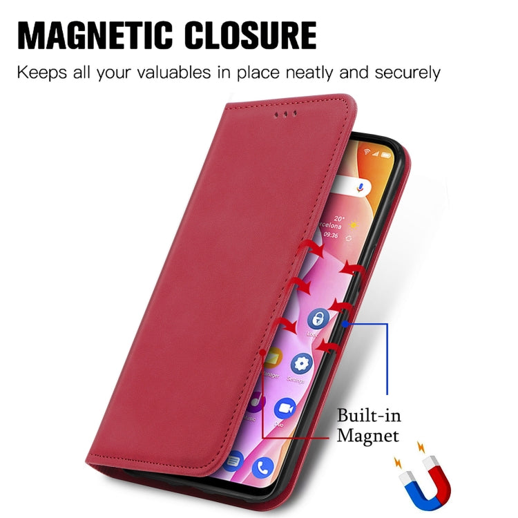 For TCL 10L Retro Skin Feel Magnetic Horizontal Flip Leather Phone Case