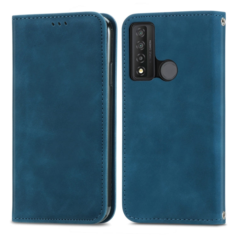 For TCL 20 XE Retro Skin Feel Magnetic Horizontal Flip Leather Phone Case