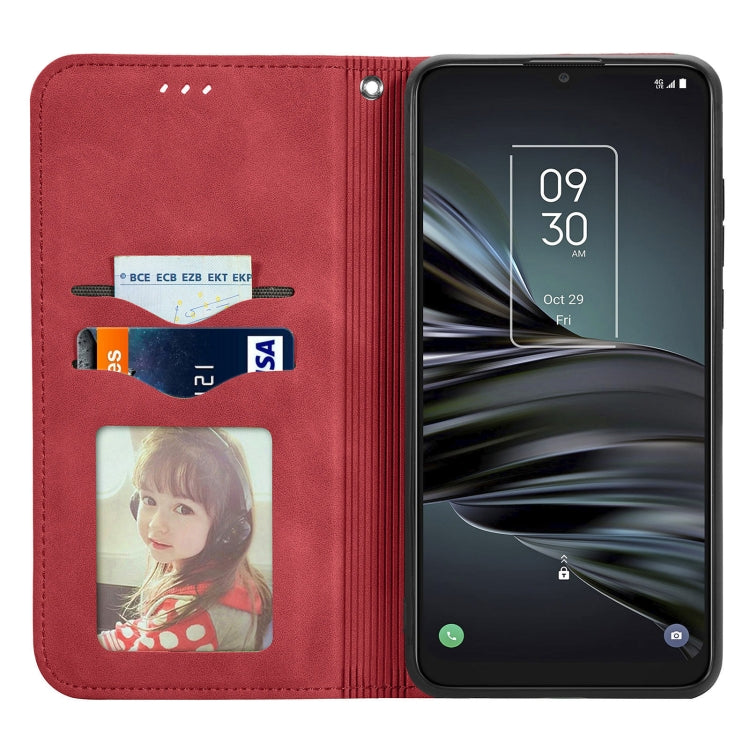 For TCL 20 XE Retro Skin Feel Magnetic Horizontal Flip Leather Phone Case