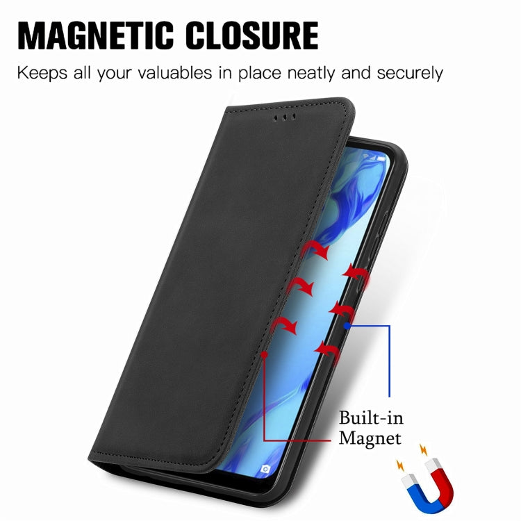 For TCL 20B Retro Skin Feel Magnetic Horizontal Flip Leather Phone Case