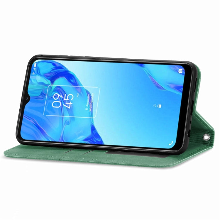 For TCL 20B Retro Skin Feel Magnetic Horizontal Flip Leather Phone Case