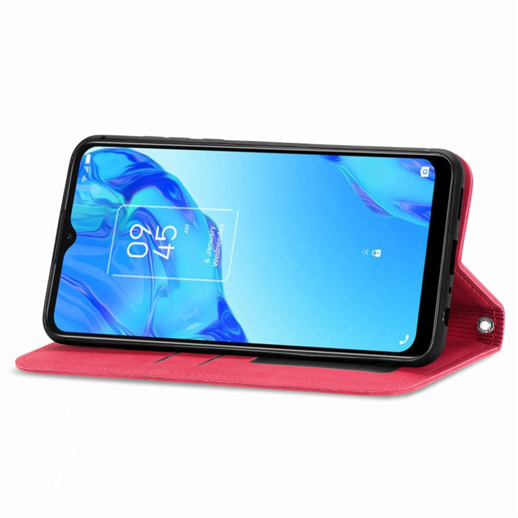 For TCL 20B Retro Skin Feel Magnetic Horizontal Flip Leather Phone Case