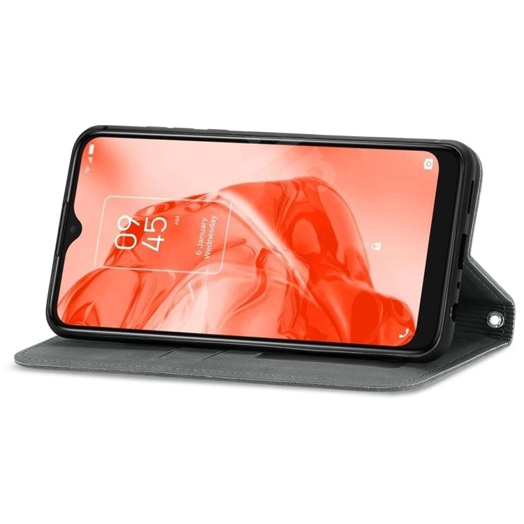 For TCL 205 Retro Skin Feel Magnetic Horizontal Flip Leather Phone Case