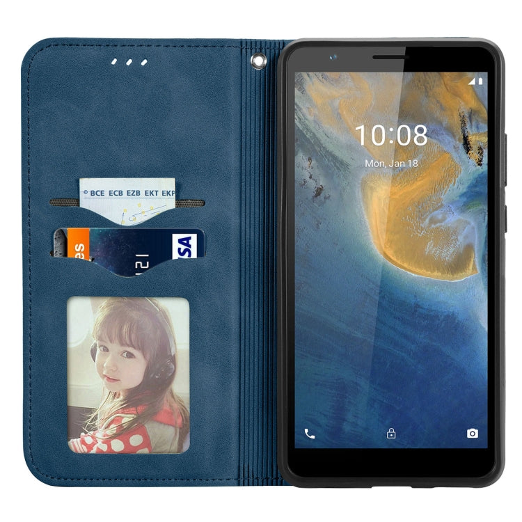 For ZTE Blade A31 Retro Skin Feel Magnetic Horizontal Flip Leather Phone Case