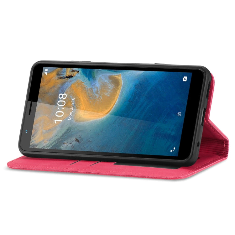 For ZTE Blade A31 Retro Skin Feel Magnetic Horizontal Flip Leather Phone Case