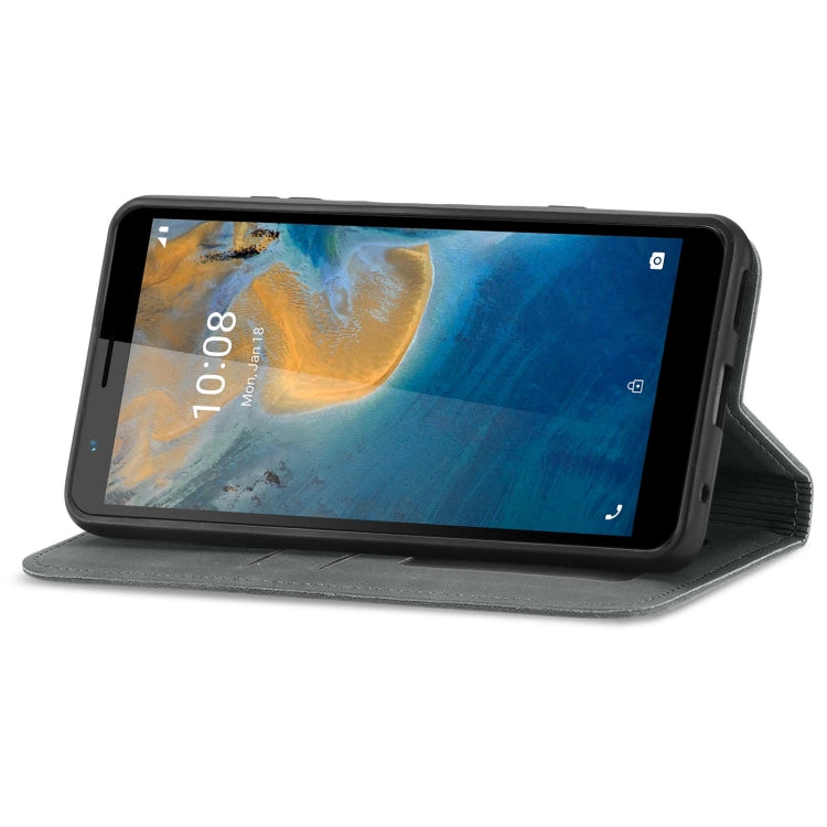 For ZTE Blade A31 Retro Skin Feel Magnetic Horizontal Flip Leather Phone Case