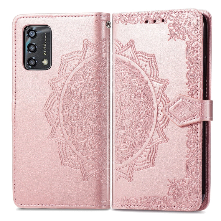 For OPPO A95 4G Mandala Flower Embossed Horizontal Flip Leather Phone Case