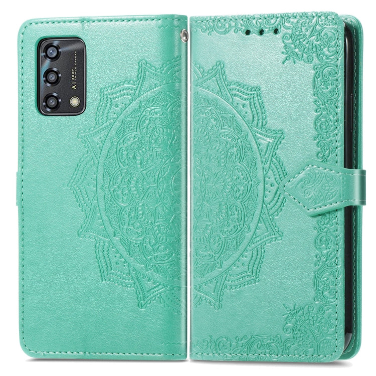For OPPO A95 4G Mandala Flower Embossed Horizontal Flip Leather Phone Case