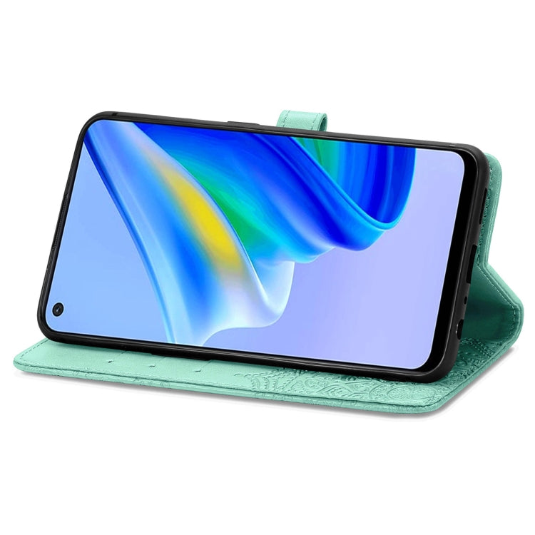 For OPPO A95 4G Mandala Flower Embossed Horizontal Flip Leather Phone Case