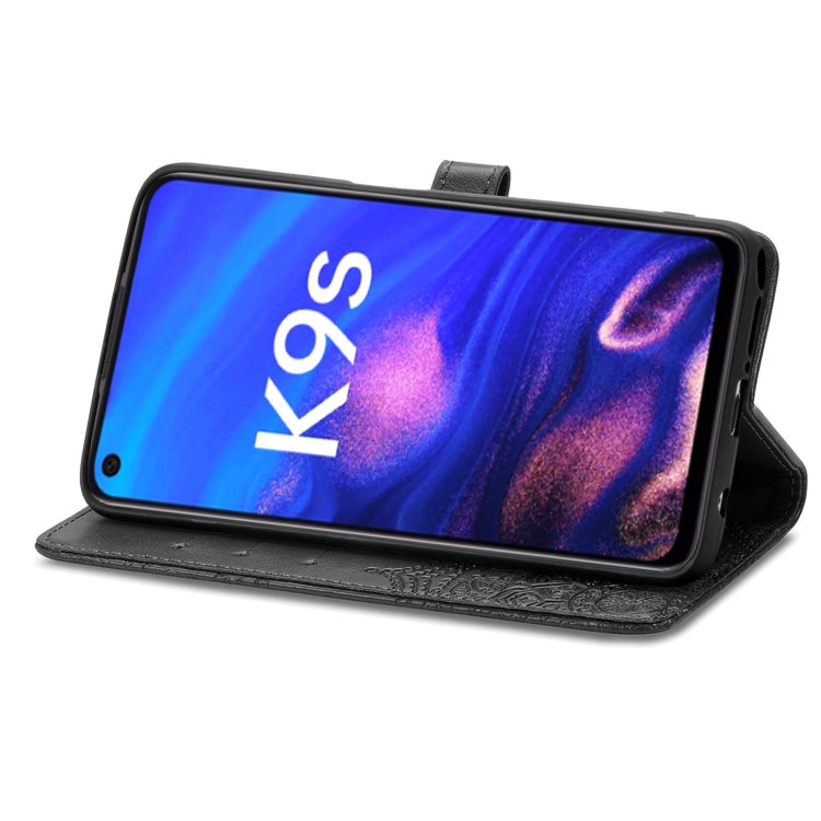 For OPPO K9s Mandala Flower Embossed Horizontal Flip Leather Phone Case