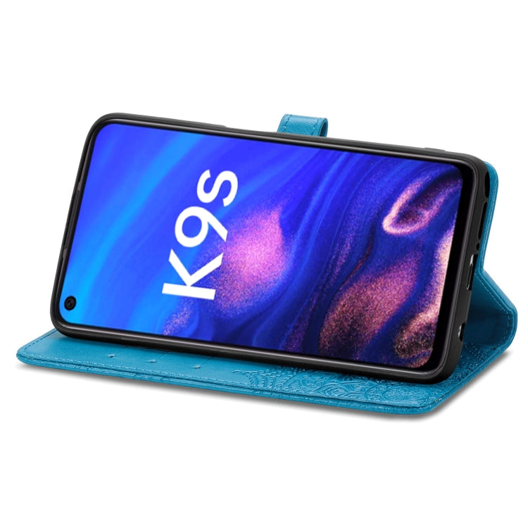 For OPPO K9s Mandala Flower Embossed Horizontal Flip Leather Phone Case