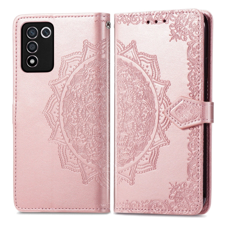 For OPPO K9s Mandala Flower Embossed Horizontal Flip Leather Phone Case